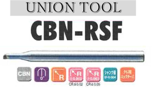 画像1: UNION TOOL　1枚刃ハイグレードロングネックラジアスエンドミル (1)